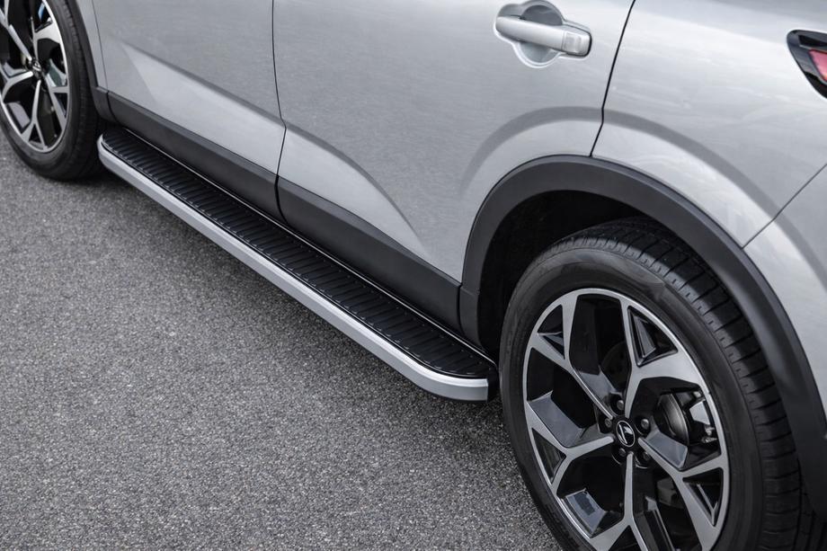 Nissan Qashqai 2021- гг. Боковые Подножки Tayga Grey (2 шт., Алюминий) Image