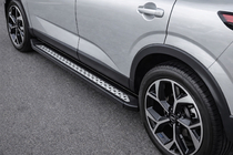 Nissan Qashqai 2021- гг. Боковые Подножки Vision New Black (2 шт., Алюминий) фото 1