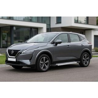 Боковые Подножки Vision New Grey (2 шт., Алюминий) Nissan Qashqai 2021- гг. фото 1