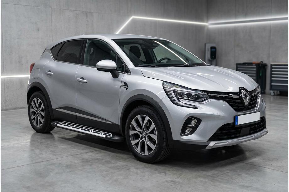 Renault Captur 2019- гг. Боковые Подножки Sunrise (2 шт., Алюминий) Image