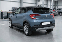 Renault Captur 2019- гг. Боковые Подножки Tayga Black (2 шт., Алюминий) фото 1
