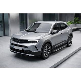 Боковые пороги Bosphorus Grey (2 шт., алюминий) Opel Mokka 2021- гг. фото 1