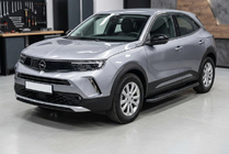 Opel Mokka 2021- гг. Боковые пороги Bosphorus Black (2 шт., алюминий) фото 1