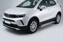 Opel Mokka 2021- гг. Боковые Подножки Maydos V2 (2 шт., Алюминий) фото 1