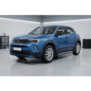 Боковые Подножки Vision New Black (2 шт., Алюминий) Opel Mokka 2021- гг. фото 1