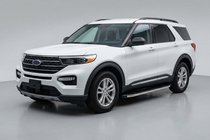 Ford Explorer 2019- гг. Боковые Подножки BlackLine (2 шт., Алюминий) фото 1
