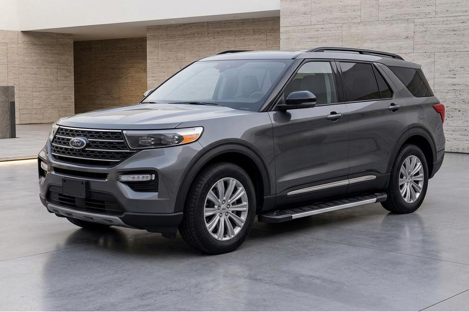 Ford Explorer 2019- гг. Боковые Подножки RedLine (2 шт., Алюминий) Image