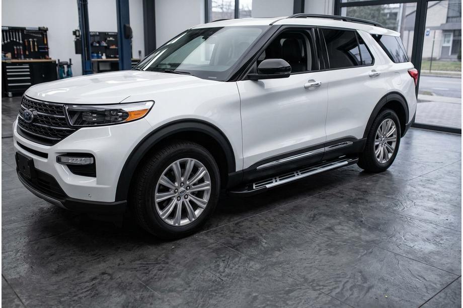 Ford Explorer 2019- гг. Боковые Подножки Sunrise (2 шт., Алюминий) Image