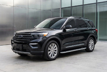 Ford Explorer 2019- гг. Боковые Подножки Tayga Grey (2 шт., Алюминий) фото 1