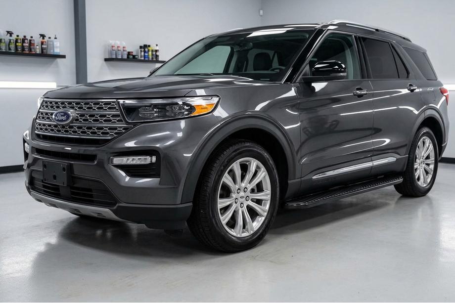 Ford Explorer 2019- гг. Боковые Подножки Tayga Black (2 шт., Алюминий) Image