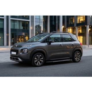 Боковые пороги Bosphorus Grey (2 шт., алюминий) Citroen C-3 Aircross 2017-2024 гг. фото 1