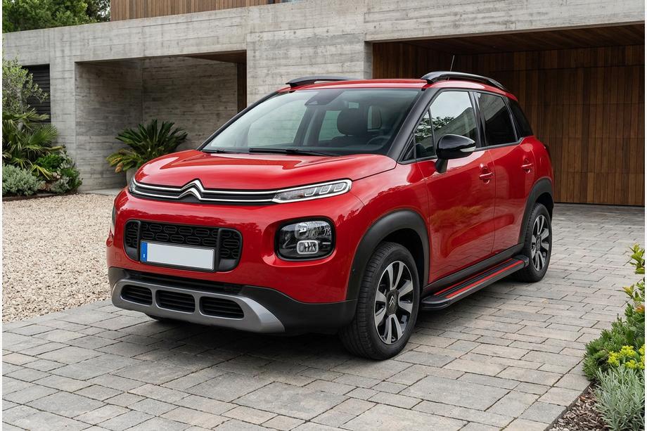 Citroen C-3 Aircross 2017-2024 гг. Боковые Подножки Maya Red (2 шт., Алюминий) Image
