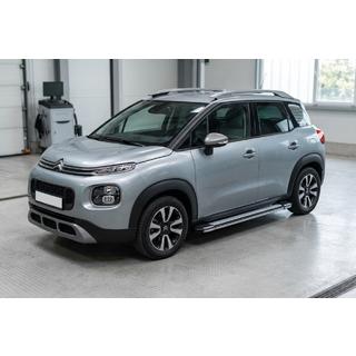 Боковые Подножки Rainbow (2 шт., Алюминий) Citroen C-3 Aircross 2017-2024 гг. фото 1