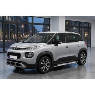 Боковые Подножки Mevsim Grey (2 шт., Алюминий) Citroen C-3 Aircross 2017-2024 гг. фото 1