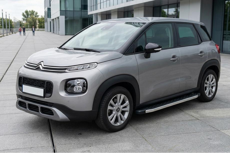 Citroen C-3 Aircross 2017-2024 гг. Боковые Подножки BlackLine (2 шт., Алюминий) Фото 1