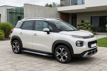 Citroen C-3 Aircross 2017-2024 гг. Боковые Подножки Line (2 шт., Алюминий) фото 1