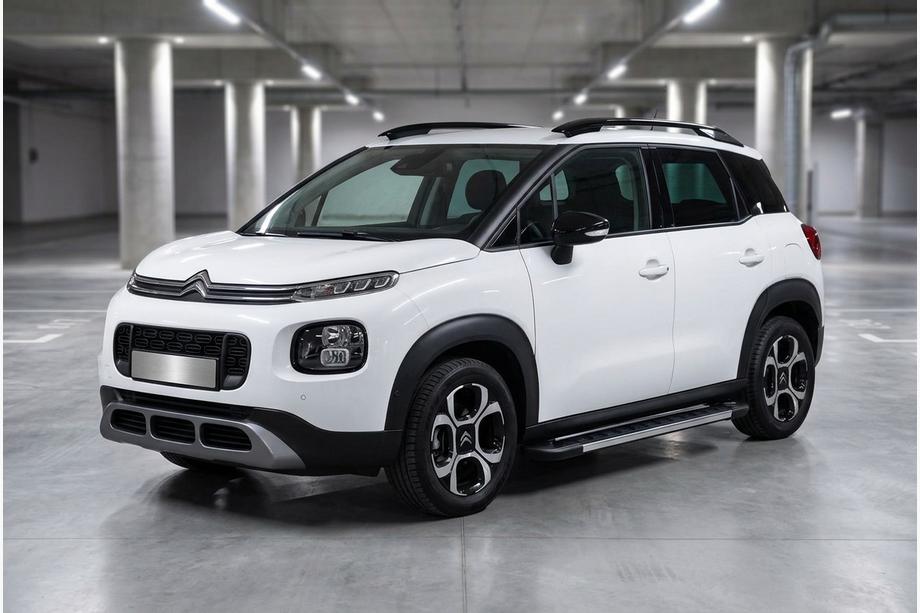 Citroen C-3 Aircross 2017-2024 гг. Боковые Подножки RedLine (2 шт., Алюминий) Image