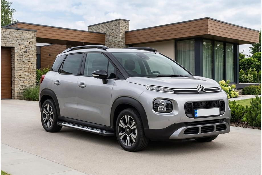Citroen C-3 Aircross 2017-2024 гг. Боковые Подножки Sunrise (2 шт., Алюминий) Фото 1