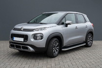 Citroen C-3 Aircross 2017-2024 гг. Боковые Подножки Tayga Grey (2 шт., Алюминий) фото 1