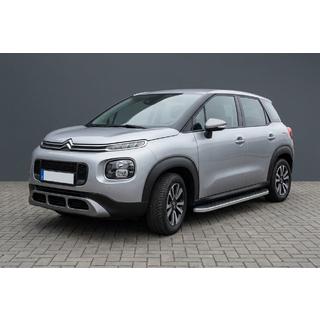 Боковые Подножки Tayga Grey (2 шт., Алюминий) Citroen C-3 Aircross 2017-2024 гг. фото 1