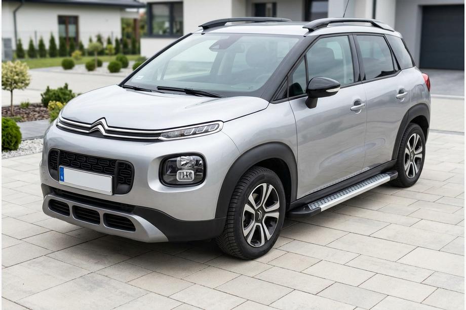 Citroen C-3 Aircross 2017-2024 гг. Боковые Подножки Vision New Grey (2 шт., Алюминий) Фото 1