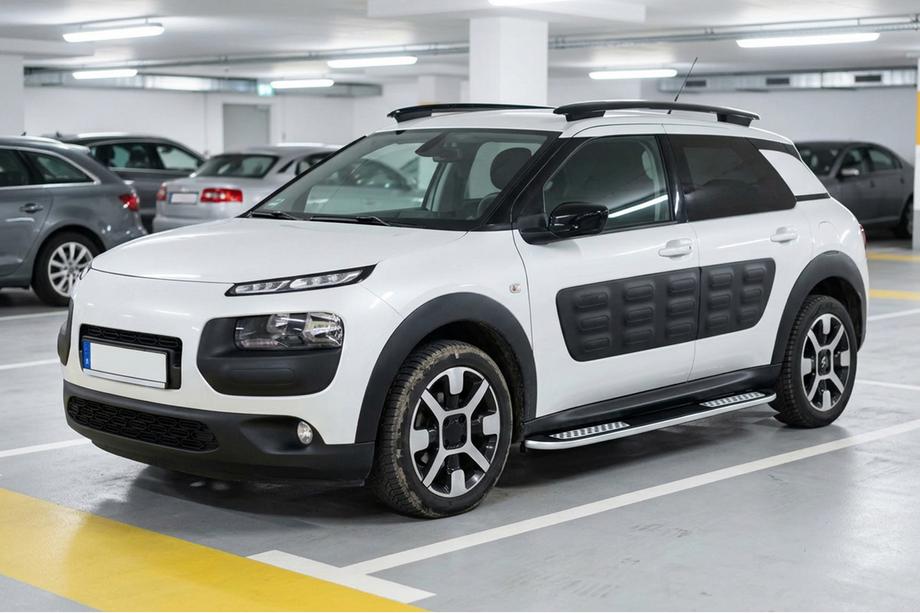 Citroen Cactus 2014-2020 гг. Боковые Подножки Tayga V2 (2 шт., Алюминий) Фото 1