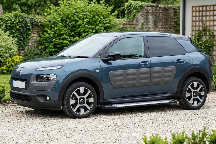 Citroen Cactus 2014-2020 гг. Боковые пороги Allmond Grey (2 шт., алюминий) Image