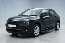 Citroen Cactus 2014-2020 гг. Боковые Подножки Allmond Black (2 шт., Алюминий) фото 1