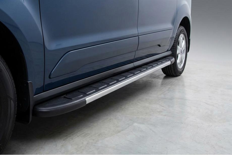 Volkswagen Caddy 2020- гг. Боковые Подножки Duru (2 шт., Алюминий) Image