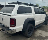 Volkswagen Amarok 2010-2022 гг. Боковые пороги Dakar V2 с LED (2 шт, металл) фото 4