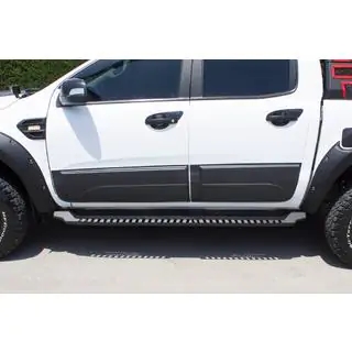 Боковые пороги Dakar V1 без LED (2 шт, металл) фото 2