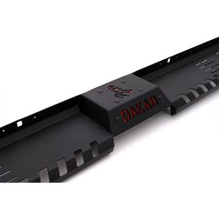 Боковые пороги Dakar V2 без LED (2019+, 2 шт, металл) Mitsubishi L200 2015-2024 гг. фото 4