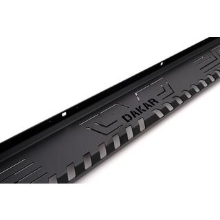 Боковые пороги Dakar V1 без LED (2 шт, металл) Mitsubishi L200 2006-2015 гг. фото 2