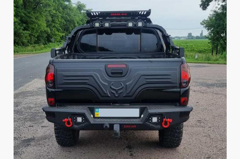 Mitsubishi L200 2006-2015 гг. Багажная корзина на Роллбар Dakar (100x100см) Фото 17