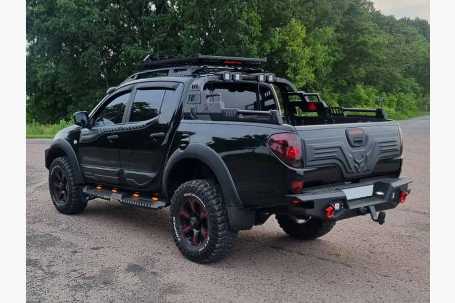 Mitsubishi L200 2006-2015 гг. Багажная корзина на Роллбар Dakar (100x100см) Фото 16