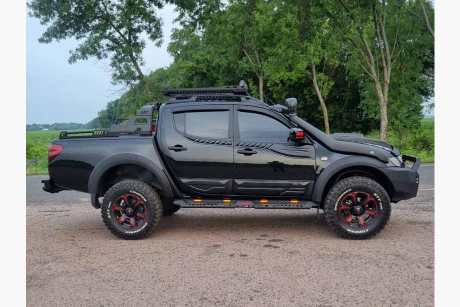 Mitsubishi L200 2006-2015 гг. Багажная корзина на Роллбар Dakar (100x100см) Фото 15