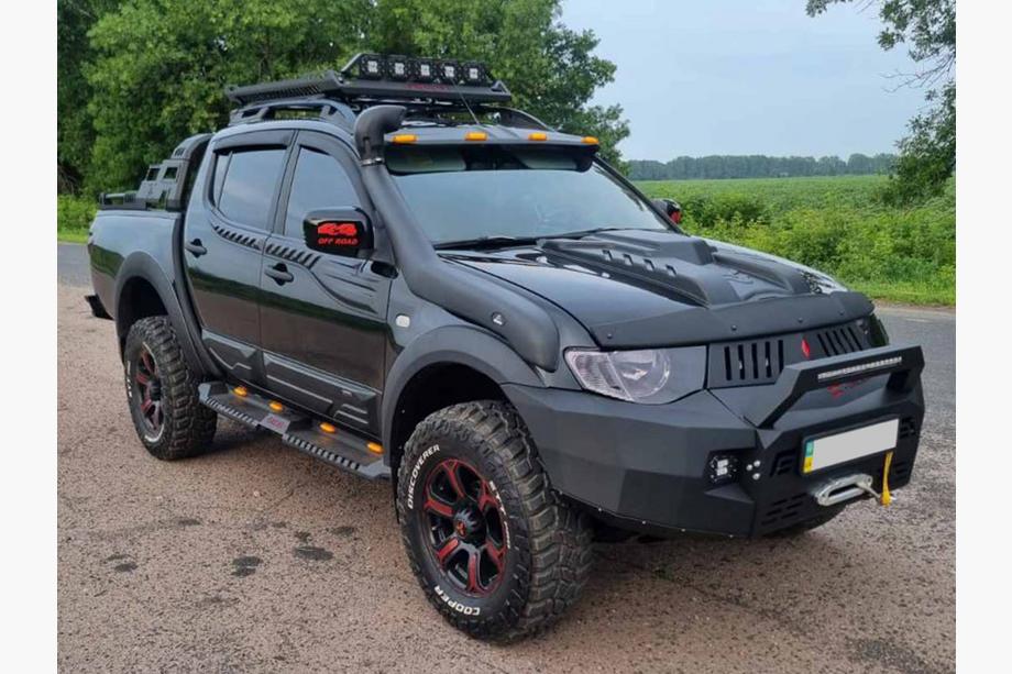 Mitsubishi L200 2006-2015 гг. Багажная корзина на Роллбар Dakar (100x100см) Фото 14