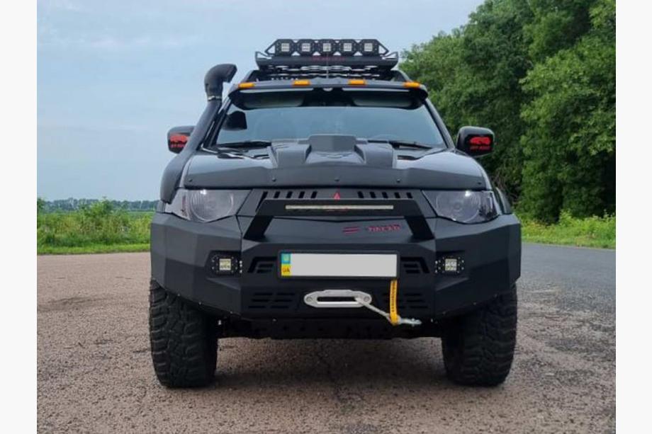 Mitsubishi L200 2006-2015 гг. Багажная корзина на Роллбар Dakar (100x100см) Фото 13
