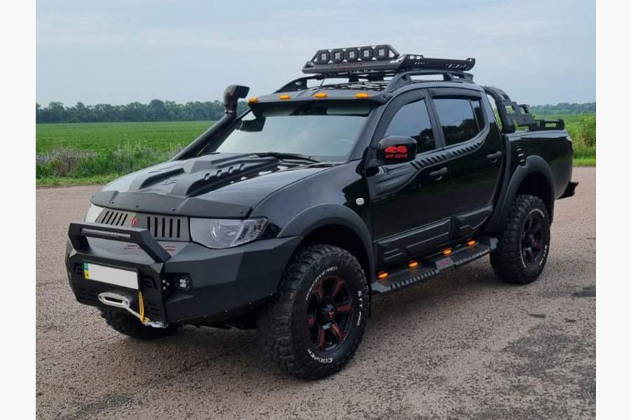 Mitsubishi L200 2006-2015 гг. Багажная корзина на Роллбар Dakar (100x100см) Фото 12