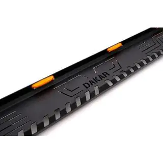 Боковые пороги Dakar V1 с LED (2 шт, металл) фото 4