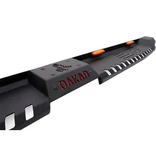 Боковые пороги Dakar V2 с LED (2 шт, металл) фото 2