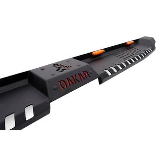 Боковые пороги Dakar V2 с LED (2 шт, металл) фото 3