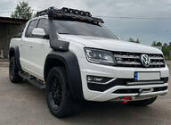 SsangYong Musso II 2018– гг. Козырек лобового стекла под багажник DAKAR (LED) фото 2