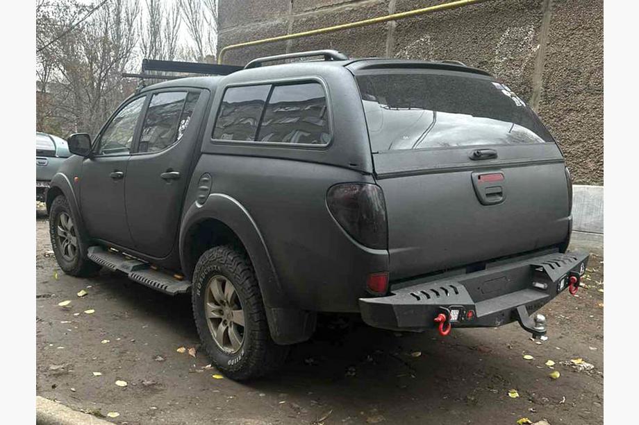 Mitsubishi L200 2006-2015 гг. Усиленный задний бампер Dakar V1 (2010-2015) Фото 1