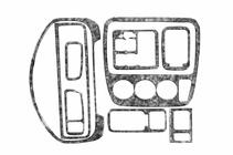 Honda CRV 1996-2001 гг. Декор панели Алюминий фото 4