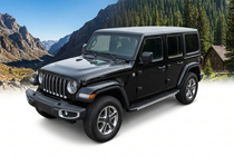 Jeep Wrangler 2018- гг. Боковые Подножки Maya V1 (2 шт., Алюминий) фото 1