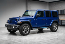 Jeep Wrangler 2018- гг. Боковые Подножки Maya Blue (2 шт., Алюминий) фото 1