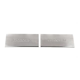 Накладки на внутренние пороги Carmos V2 (2 шт, нержавейка) Peugeot Boxer 2006-2025 гг. фото 2