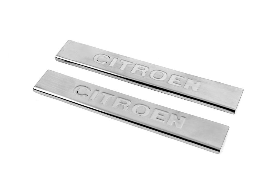 Citroen C-5 2008-2017 гг. Накладки на пороги Carmos V3 (2 шт, нержавейка) Image
