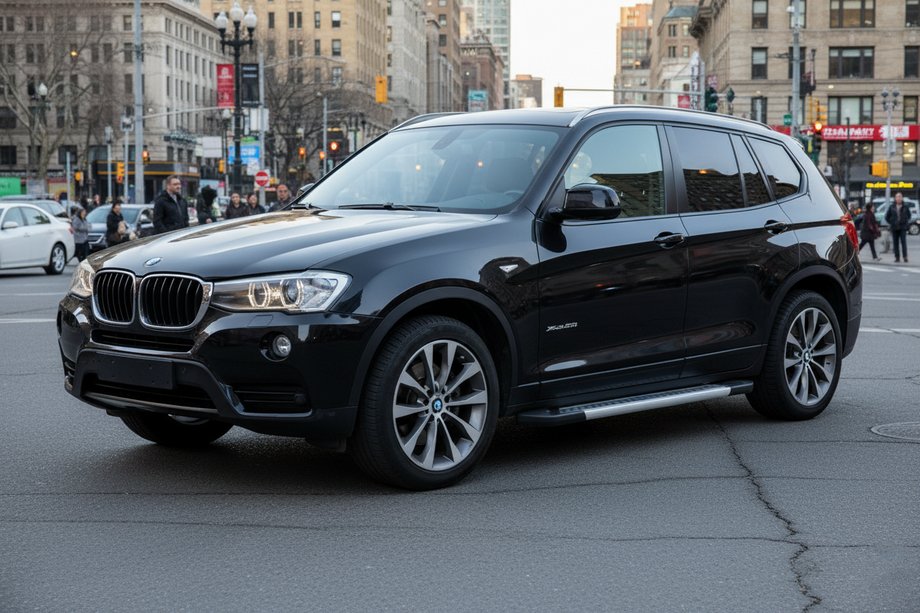 BMW X3 F25 2011-2018 гг. Боковые Подножки Vision New Grey (2 шт., Алюминий) Image